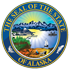 Department, Divisions or State of Alaska logo, color scheme